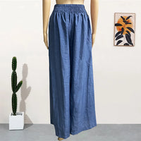 Pantalón Ancho de Cintura Alta, Corte Recto