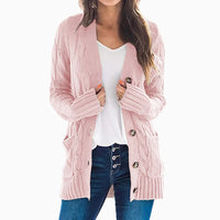 Cárdigan de Punto Oversize, Cuello en V