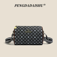 Bolso Bandolera Forma Almohada, Estampado de Letras