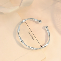 Brazalete Trenzado de Plata de Ley 925