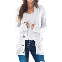 Cárdigan de Punto Oversize, Cuello en V