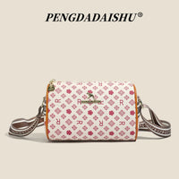 Bolso Bandolera Forma Almohada, Estampado de Letras