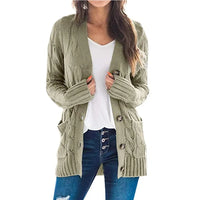 Cárdigan de Punto Oversize, Cuello en V