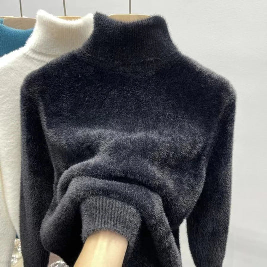 Jersey de Cuello Alto, Efecto Piel Sintética