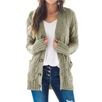 Cárdigan de Punto Oversize, Cuello en V
