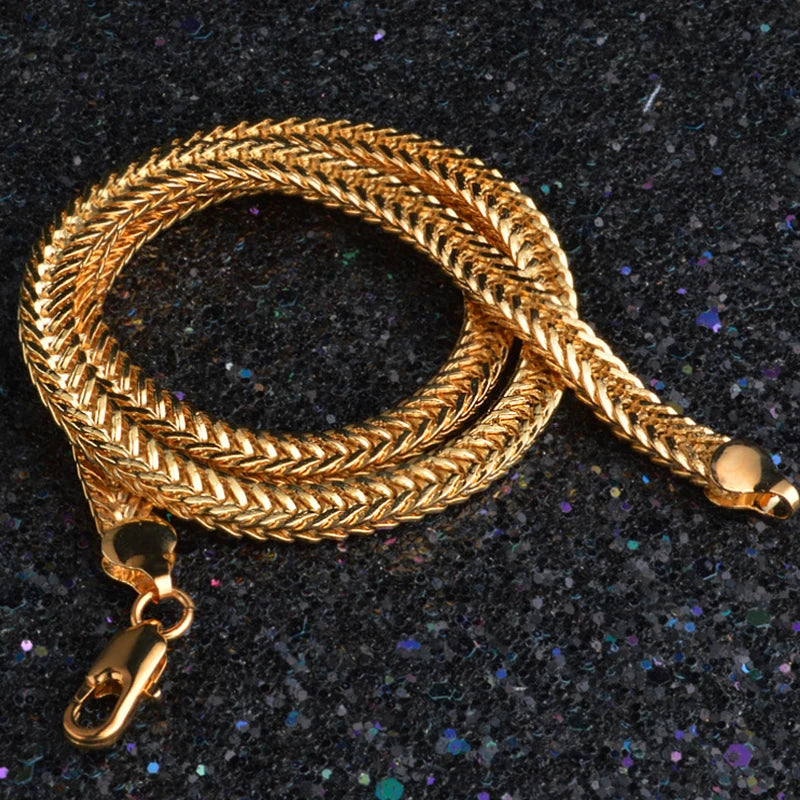 Cadena de Plata 925 Bañada en Oro 18K