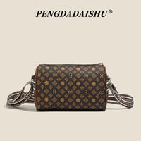 Bolso Bandolera Forma Almohada, Estampado de Letras