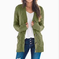 Cárdigan de Punto Oversize, Cuello en V