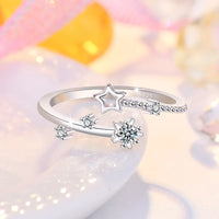 Anillo Clásico de Circonitas, Plata de Ley 925