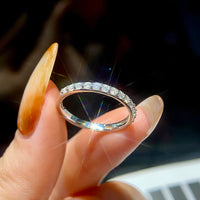 Anillo de Moissanita con Certificado GRA, Diseño Corona