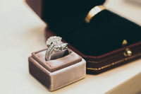 Anillo Eternity de Moissanita, Plata de Ley 925